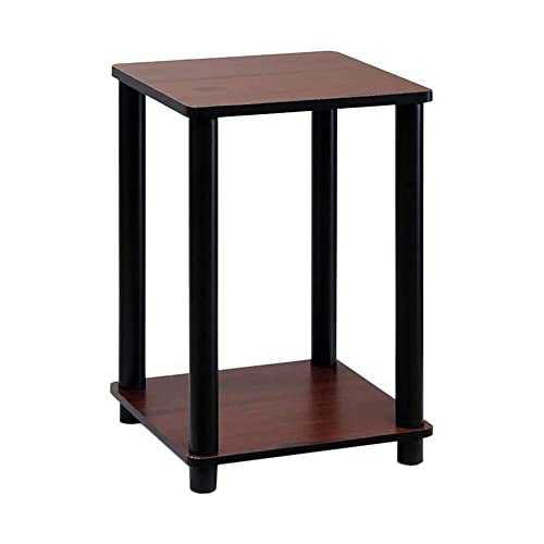 FURINNO End Tables, Dark Cherry/Black, one size