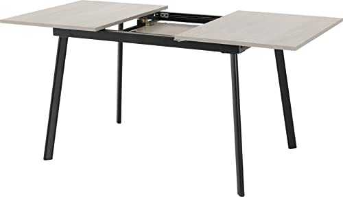 Seconique Avery Extending Dining Table in Concrete/Grey Oak Effect