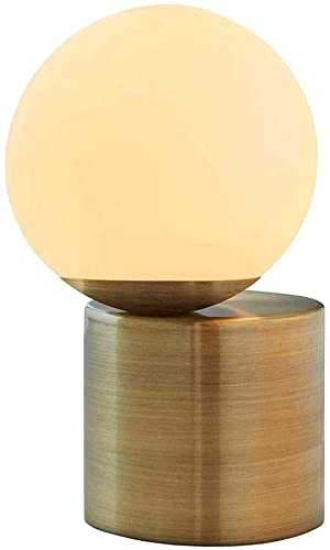 BDRWXZ Rivet Modern Glass Living Room Table Table Lamp Brass Surface Treatment Size: 290 * 200mm