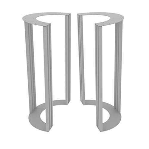 Industrial table legs, wrought iron dining table, desk legs, elegant arc design, suitable for bar counters, dining tables, dining stools, solid wood panels, marble, glass table tops can be used