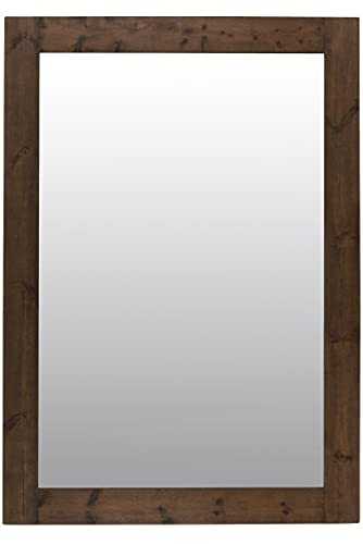 Large Solid Wood Frame Wall Mounted Mirror 7Ft X 5Ft, 213cm X 152cm