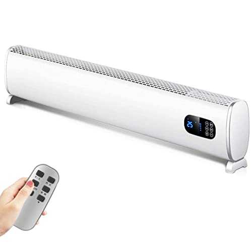 Electric Heaters Low Energy 2000W, Convector Heater For Home With Timer And Thermostat,Free Standing Skirting Heater,Modern Minimalist Slimline Design Bathroom Waterproof Radiator,White (White),nic