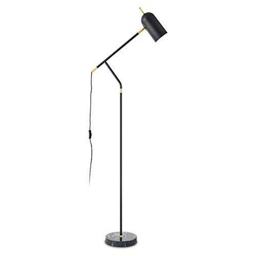 Home Floor Lamp Retro Floor Lamp Vertical Long Pole Reading Lamp Adjustable Pole Vertical Table Lamp for Living Room Reading Bedroom Office，H 61"for Living Room Bedroom Office Reading (Color : B)