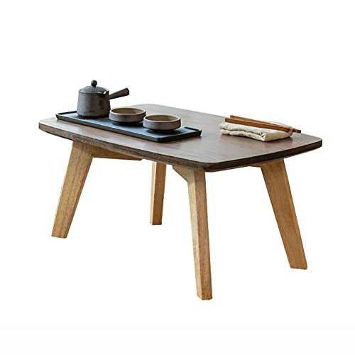 ZZJDMY Coffee Table, Japanese Style Low Table/Household Square Oak dining Table/leisure table, for Tatami Bedroom Bay Window Tea Room (Color : A, Size : 48x30x30cm)