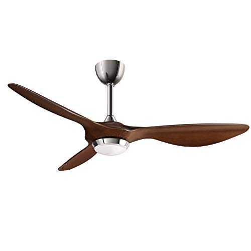 reiga 132 cm Ceiling Fan with LED Light Kit Remote Control Modern Blades Noiseless Reversible Motor,6-Speed, 3 Color Temperature Switch (Hand-Painted)