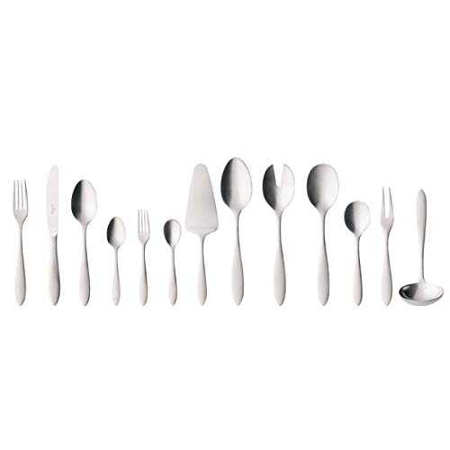 Villeroy & Boch Arthur Service for 12, 68 Pieces, Cutlery Set for Large Parties, 18/10 Stainless Steel, Silver, Dishwasher Safe, 44 x 29 x 9 cm, Metal