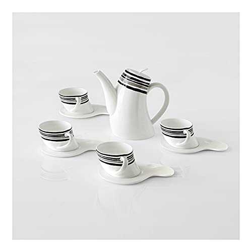 Safe Tea Mug and Coffee Mug Espresso Cups with Saucers Set Porcelain Cappuccino Cup Porcelain Tea Sets for Tea/Coffee, 4 Oz,Set of 4 Mug Gifts for Women and Men