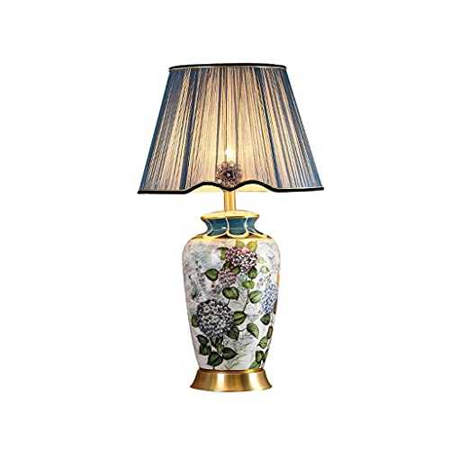 FEIYIYANG Chinese Antique Ceramic Table Lamps Handmade Creative Bedside Lamp for Bedroom, Used for Decoration Table Lamp in Living Room and Study