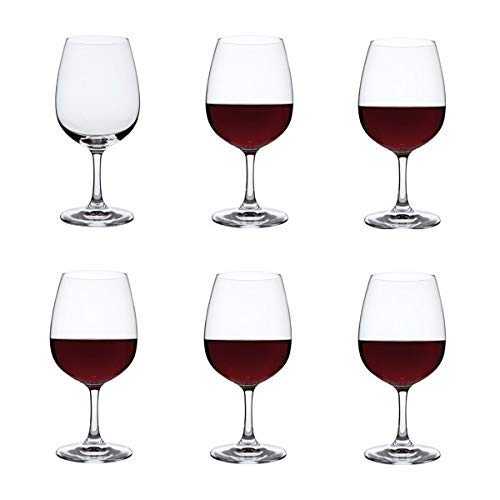 Dartington Crystal ST2670/4/6PK - Crystal Red Wine Glasses, Set of 6 x 450ml - Drink