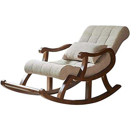 Recliner Chair Single Lounge Chair Relax Chair Comfortable Nursery Rocking Chair Leisure Chair Modern High Back Fabric Armchair with Padded Seat Backrest for Living Room Bedroom and Indoor