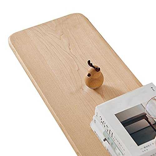 Long Floating Shelves|Solid Wood Wall Shelf|Safety Rounded Corner Design|Modern Kitchen Spice Rack Organizer|Decorative Display Hanging Shelf-Hard Maple-120CM(47.2")