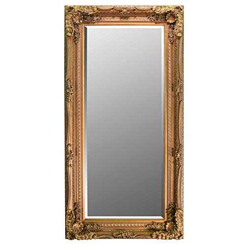 6Ft X 3Ft 175x89cm Large Gold Decorative Antique Style Wall Mirror New Rectangle