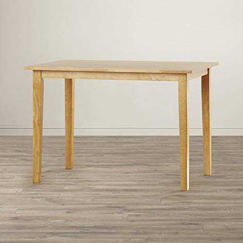 Traditional Design Rubberwood Dining Table (Light Oak) (H75 x L140 x W80cm)