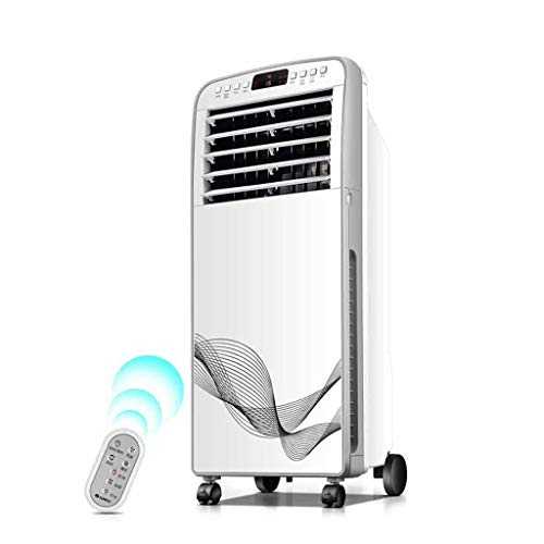 XPfj Advanced Mobile Cooling Fan, Ultra-thin Double Side Entry Wind 4 Wind Speed 3 Wind Class 100W 8h Timing Large Water Tank Home Air Conditioner White