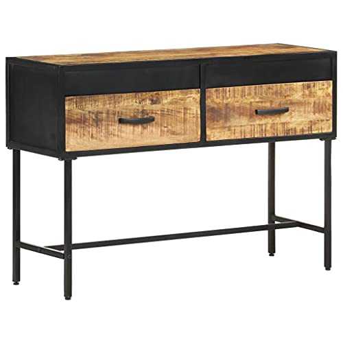 Furniture,Tables,Accent Tables,End Tables,Console Table 110x35x75 cm Rough Mango Wood,