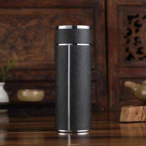 SLM-max Portable water cup,Thermal Mug Insulated Cup, high-grade wear-resistant insulation cup, sterling silver liner, centuries-old heritage, Chinese court crafts, business 350ML-black