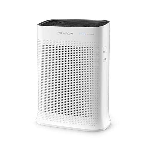 Rowenta Pure Air PU3030 Air Purifier, Up to 120 m², Allergen and Particle Filtration, Day and Night Mode, Auto Shut-Off, Programmable and Filter Change Indicator