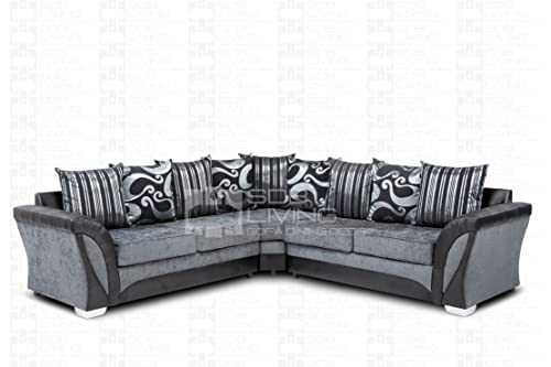 Shannon/Farrow Sofa Range | Black & Grey | Corner Sofa, Chair