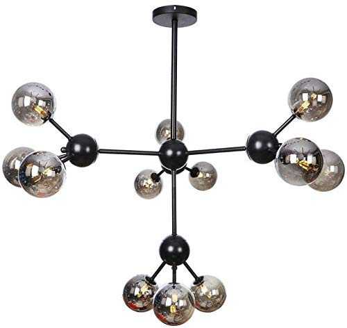 Chents Chandelier G4 European Style Luxury LED Chandelier American Iron Art Living Room Glass Lampshade Ceiling Lamp Modern Simplicity Restaurant Atmosphere Home Bedroom Study Pendant Lights Restau