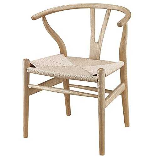 RONGW JKUNYU Chair Wooden Wishbone Chair Hans Wegner Y Chair Solid Ash Wood Dining Room Furniture Dining Chair Armchair Classic Design Kitchen