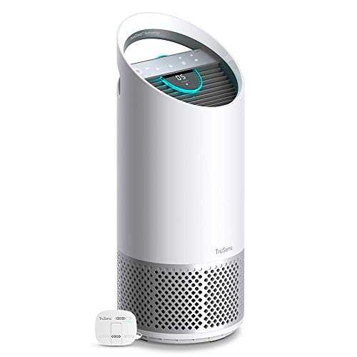 Leitz TruSens Z-2000 Air Purifier With Air Quality SensorPod, Captures Viruses, Hayfever Allergens, Dust, Odours & Smoke, UV-C Lamp Kills over 98% Of Airborne Bacteria, Cleaner Air For Room Up to 35m²