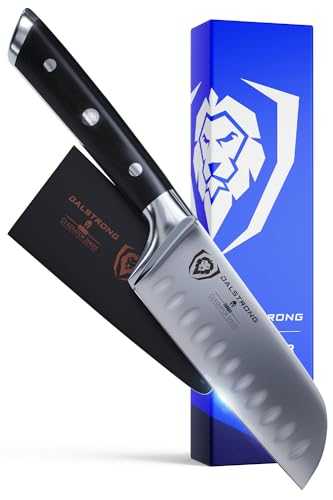 DALSTRONG Santoku Knife - 5" (12,7 cm) - Gladiator Series - German HC Steel - Small - Sheath Included - NSF Certified