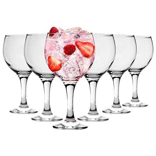 Rink Drink Spanish Gin Glasses - Large Copa Gin and Tonic Balloon Glass - 645ml - Pack of 4