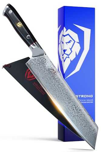 DALSTRONG Kiritsuke Chef Knife - 8.5" (21,6 cm) - Shogun Series - Damascus - Japanese AUS-10V Super Steel - G10 Handle - Sheath Included