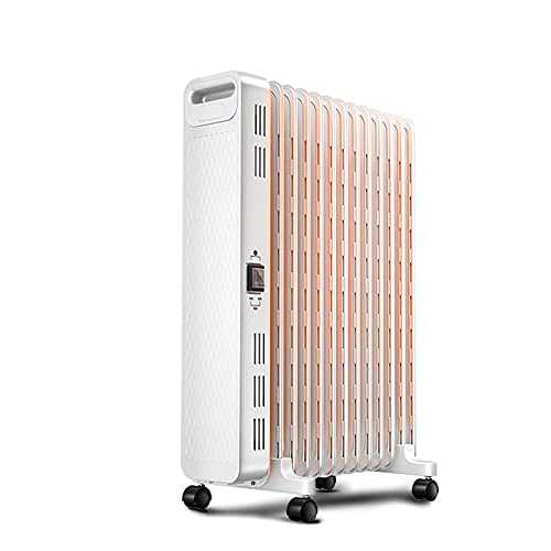 2.2KW 13Fin Portable Oil Filled Radiator, Silent Space Heater with Humidifier, Folding Drying Rack, Rapid Heating,3 Heat Settings,Safety Tip-Over & Overheating, Energy Saving