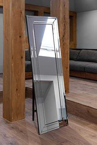 Large Modern Cheval Venetian Glass Triple Frame Free Standing Mirror 5ft7 x 1ft11 170cm x 58cm