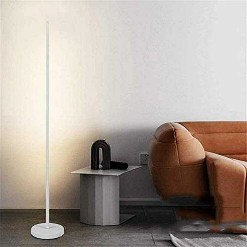 XXLYY LED Floor Lamp for Living Room, Modern Standing Floor Light Dimmable with Remote Control, 24W Uplighter Floor Lamp with Foot Switch and Plug Lighting for Bedroom Reading Room Piano, White