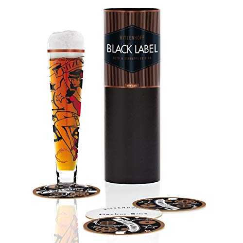 RITZENHOFF Black Label Beer Glass Designed by Markus Binz 2014, Multi-Colour