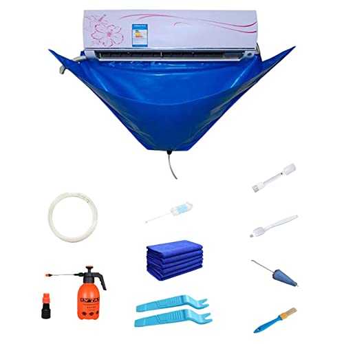 Air Conditioner Washing Cover, Premium Wall Mounted Air Conditioning Cleaning Kit, Air Conditioning Service Bag with Water Pipe for Mini-Split AC Units