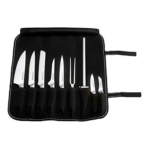 Rockingham Forge Equilibrium Professional Chef’s Knife Set – Contains 9 Kitchen Knives / Utensils and 1 Knife Case, CS-1502/10