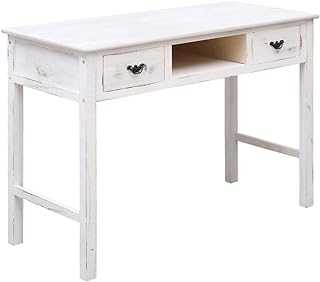 Console Table Antique White 110x45x76 cm Wood,Tables,Accent Tables,End Tables