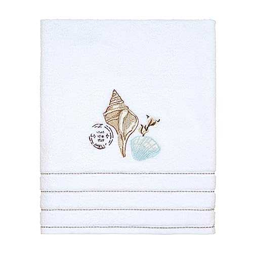 Avanti Linens - Bath Towel, Soft & Absorbent Cotton Towel, Farmhouse Inspired Bathroom Accessories (Farmhouse Shell Collection)
