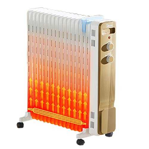 XXG-GAME Energy-saving Heating For The Fan Heater In Winter，Oil Radiator, Electric Heating, 200 W Output, Up To 30 M², 24-hour Timer For On/Off Function, Frost Protection Function, Room Thermostat