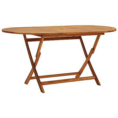 vidaXL Outdoor Dining Table Acacia Wood Foldable Garden Patio Furniture Desk