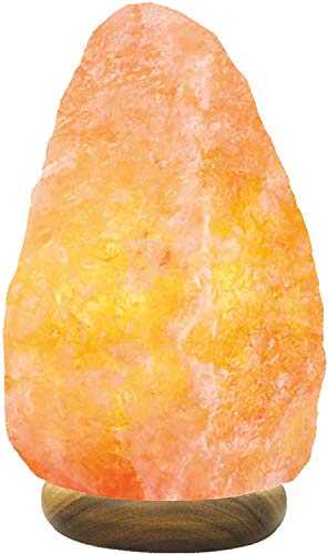 Elegant Lights 2-3 Kg Salt Lamp- Pink Himalayan Crystal Light Home Decor Accessory with Button Control British Style Electric Plug Relaxation Gifts for Women & Men