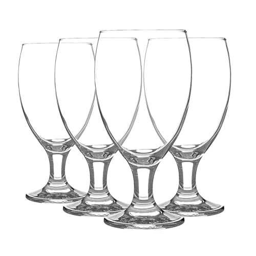 Rink Drink 4 Piece Empire Classic Snifter Beer Glasses - Tulip Glass Shape - 590ml - Clear