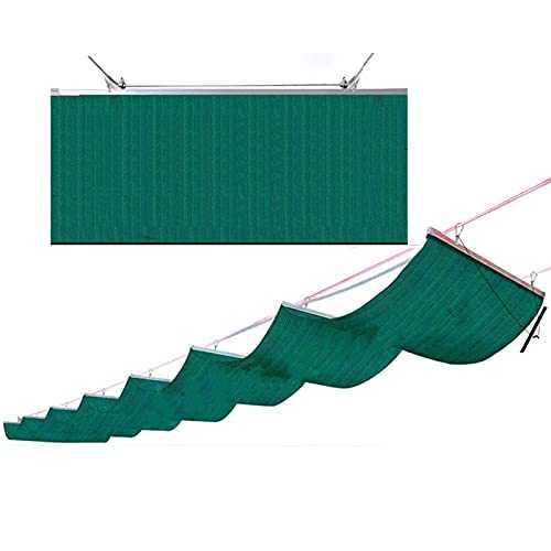 XYUfly20 Garden Retractable Awning Telescopic Sunshade Canopy Sun Protection Rate Is As High As 95% The External Account Waterproof Index Is Less Than 1000mm 55 Sizes (Color : Green, Size : 1.2x8m)