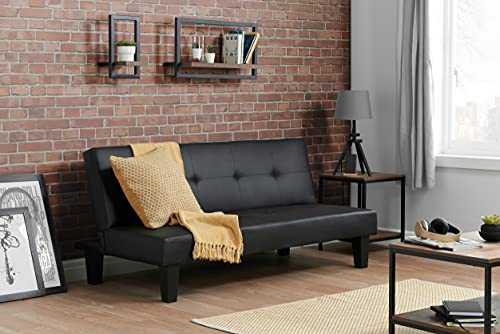 Birlea Franklin Sofa Bed - Faux Leather, Black