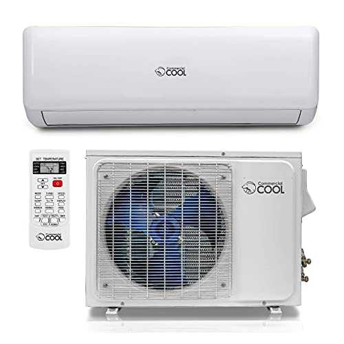 Commercial Cool 18,000 BTU 17 SEER Ductless Mini Split Air Conditioner with Heat, No HVAC Installer Required, 220V, CSAH1820AC, White