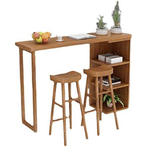 guoqunshop small round table Bar Table High Table Against The Wall Dining Table Rest Long Table Wine Cabinet Living Room Kitchen Bar Table, Not Included Chairs round extending dining table