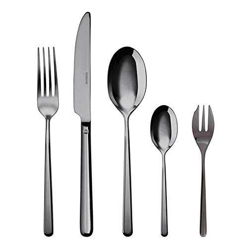 Sambonet Linear cutlery set 30 pcs PVD black
