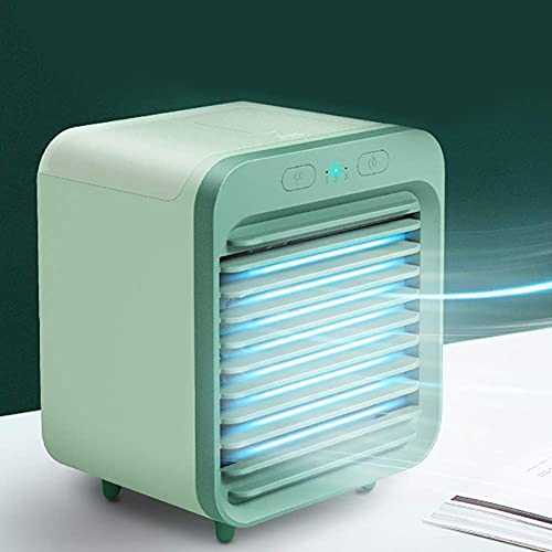 FMOGQ Portable Water-Cooled Air Conditioner Fan, Mobile Air Conditioners for Home, Multifunctional Super Quiet USB Rechargeable for Office Bedroom Car Travel