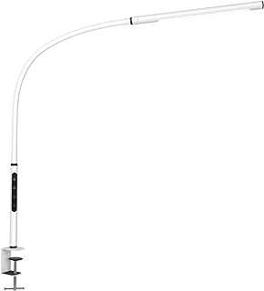 EYOCEAN Desk Lamp, LED Desk Lamp Desk Light with Flexible Gooseneck 12W Swing Arm Lamp Eye-Care Desk Light with Clamp Adjustable Color Temperature & Brightness Touch Sensitive Control