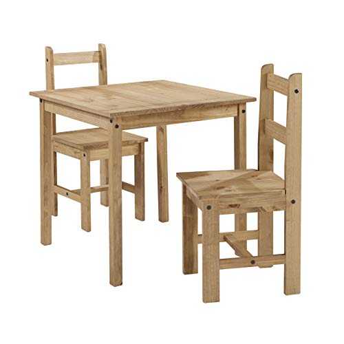 Mercers Furniture Corona Rio Dining Table and 2 Chairs - Pine
