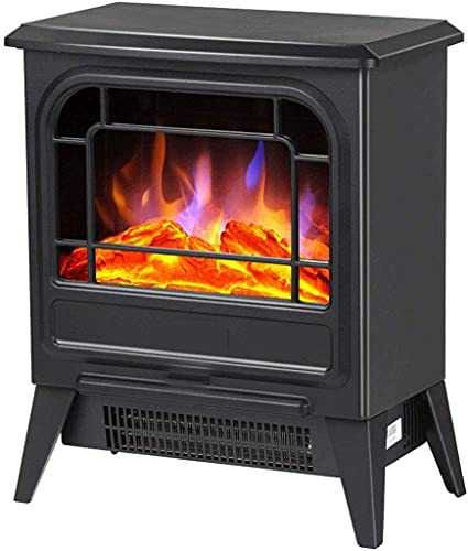 Gas fireplace Electric Fireplace，Portable Electric Stove Heater With Realistic Log Fire Flame Effect， Adjustable Thermostat， Overheat Protection，Suitable For Living Room， Bedroom， Study 900/1800W