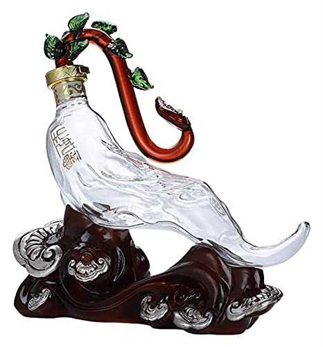 NIANXINN Whiskey Decanter - Animal Creative Glass Bottle Transparent Craft Decoration Used for White Wine Scotch Whisky whiskey decanter